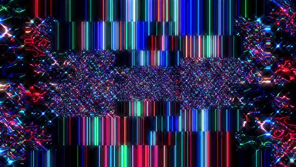 Beautiful video Lines of abstract backgrounds in multicolor textures. With full color reflection