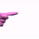 Hand with Purple Rubber Glove is Pointing - VideoHive Item for Sale