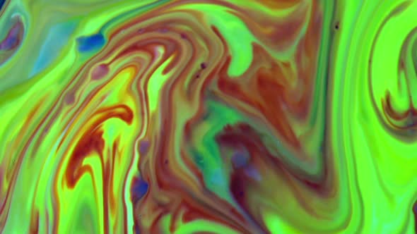 Abstract Colors And Paint Swirling Background Spread 11