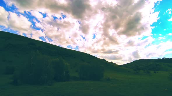 UHD Mountain Meadow Timelapse at the Summer