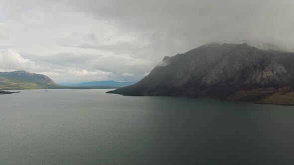 Beautiful Panoramic View of Lake and Mountains