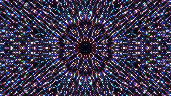 Abstract Kaleidoscope pattern with full colors. Magic mandala