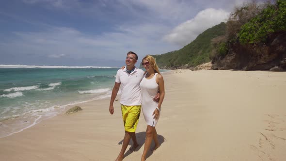 Family Couple on the Beach