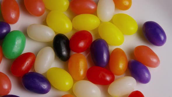 Rotating shot of colorful Easter jelly beans - EASTER 091