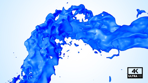 Twisted Blue Paint Splash V6