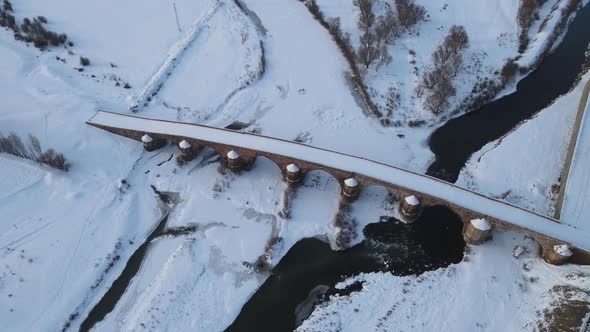 aerial view of ÇOBANDEDE bridge