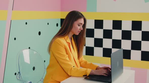 Business Woman In Creative Office Space