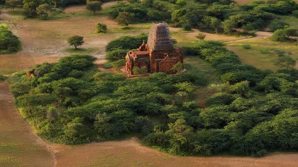 Flying over the amazing landscape of Myanmar