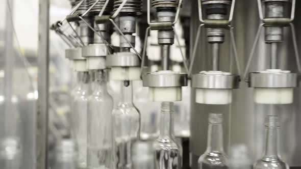 Automatic Line of Bottling of Alcoholic Beverages