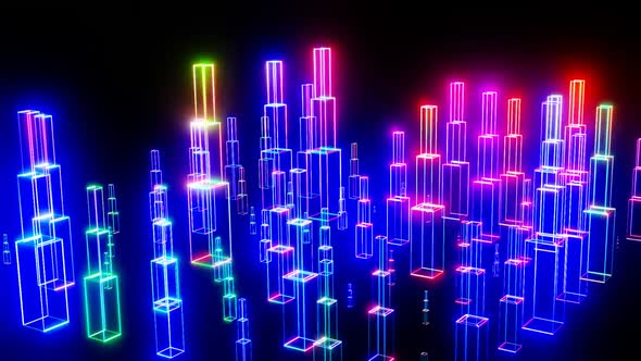 HD Motion graphic of Hologram modern city, smart city concept alt