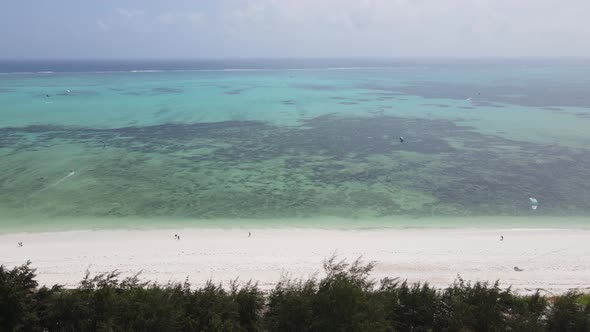 Ocean Near the Coast of Zanzibar Tanzania