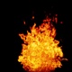 The flames burn and float like a real fire to be gradually extinguished Isolated by Alpha channel - VideoHive Item for Sale