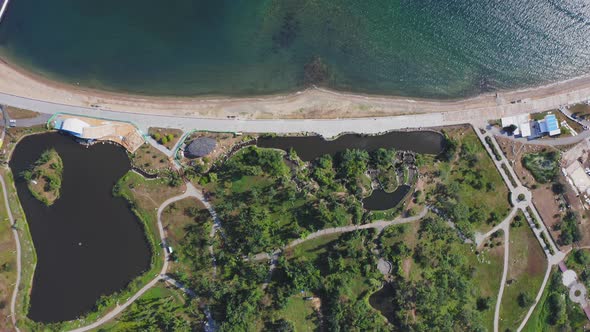 Aerial View of the Embankment of the FEFU Campus