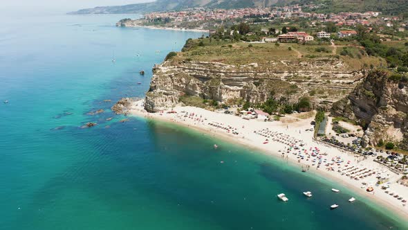 The Beach and Beautiful Coast Near the Mediterranean Sea