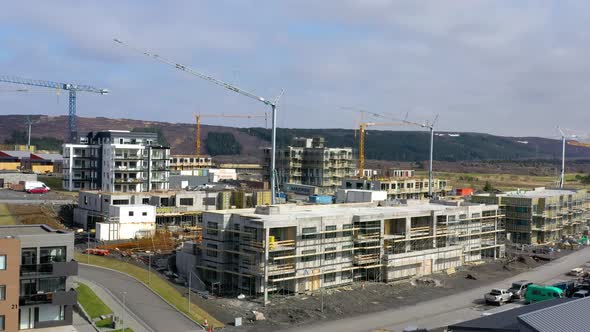 Urban Environment Of Reykjavík City, In Iceland With An Ongoing Construction In An Exclusive Area. A