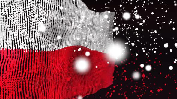 Polish Flag Particle Animation