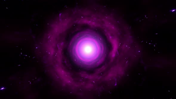 Red Purple Plasma Nebula Tunnel
