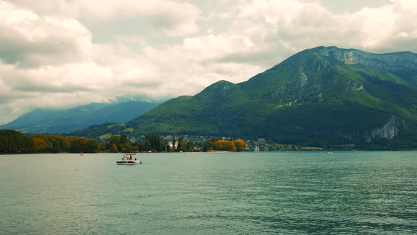 Beautiful Annecy Lake in France