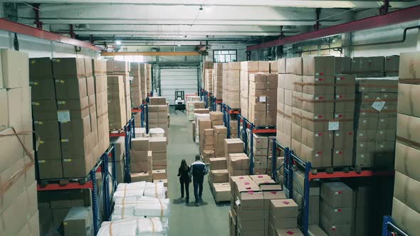 Large Modern Warehouse at a Paper Manufacturing Facility