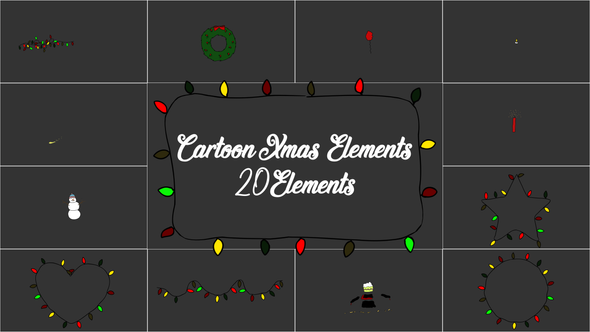 Cartoon Xmas Elements alt