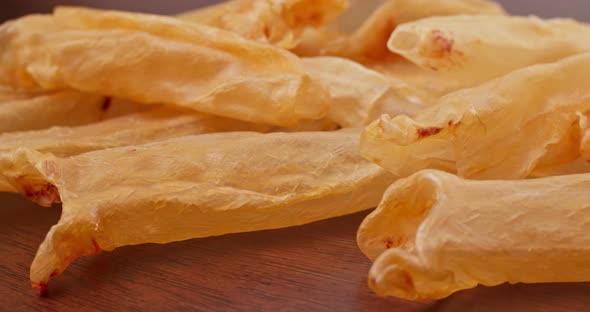 Dried fish maw close up