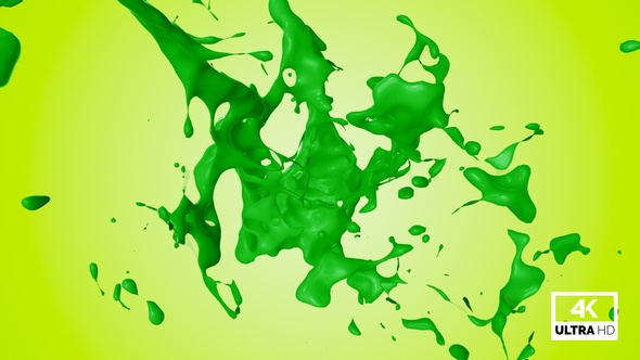 Green Paint Splash