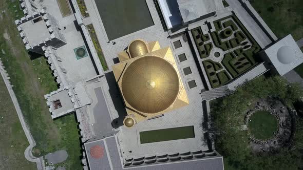 Aerial View of Rabati Fortress in Akhaltsikhe, Georgia