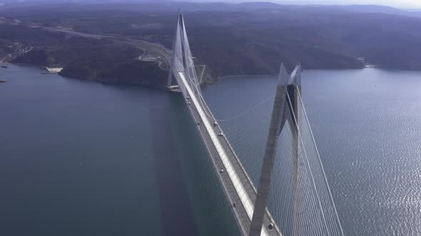 Istanbul Yavuz Sultan Selim Bridge Aerial View 7