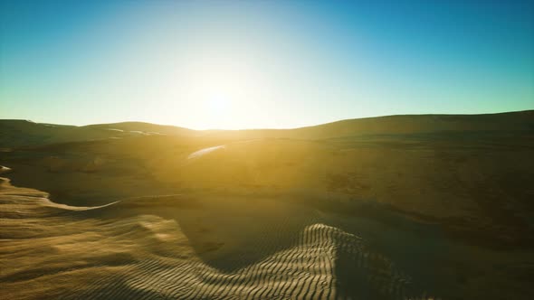 Beautiful Sand Dunes in the Sahara Desert