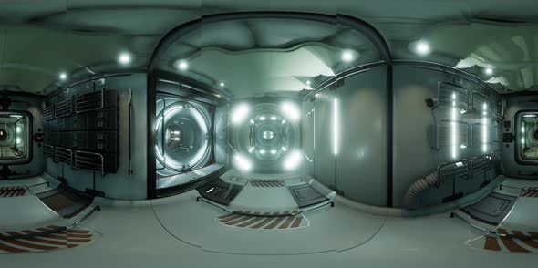 VR360 Interior of Space Station