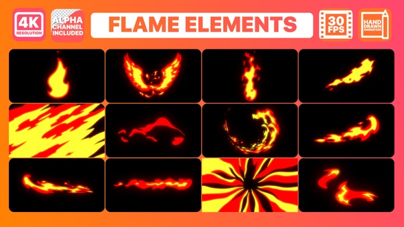 Flame Elements | Motion Graphics Pack