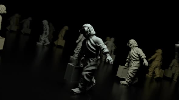 Statue Of Epidemic Health Workers