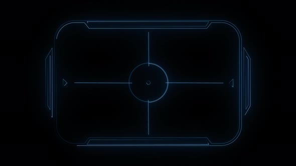 Hud Frame Digital Technology Plexus Lines, Alpha Channel alt