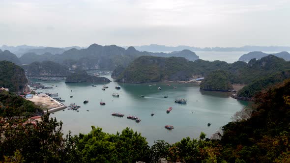 Landscape of Cat Ba Island, Ha Long Bay, Vietnam 