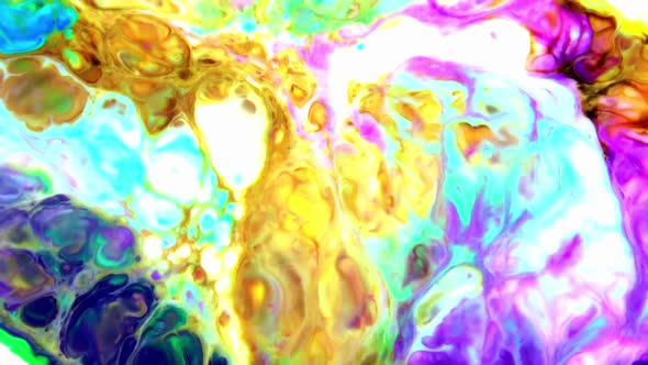 Color Explosion Abstract Art Painting 