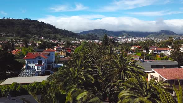 View From the Height on Townscape San Cristobal De La Laguna Tenerife Canary Islands Spain