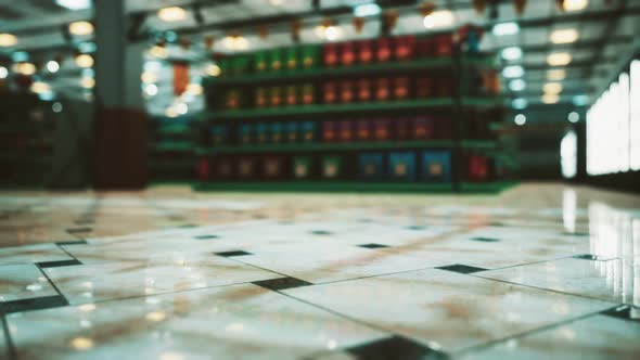 Covid19 Epidemic and Empty Supermarket alt