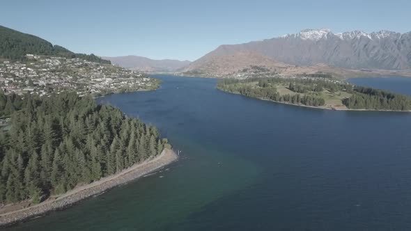 Queenstown from air