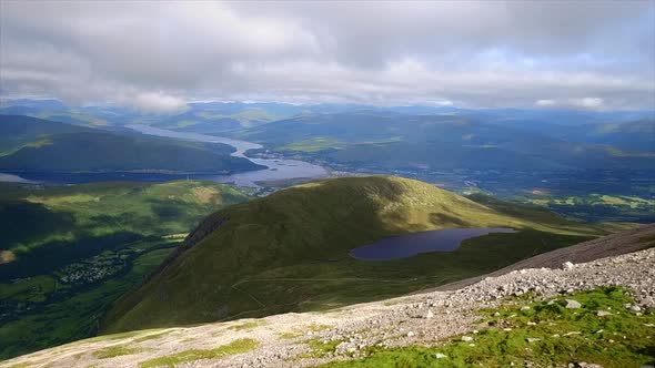 Scottish Highlands and a Lake