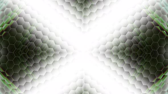 Abstract Digital Tech Hextile Smoothly Background Animation