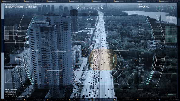 Locating the Target and Identifying the Suspect`s Car with Modern Drone Camera alt