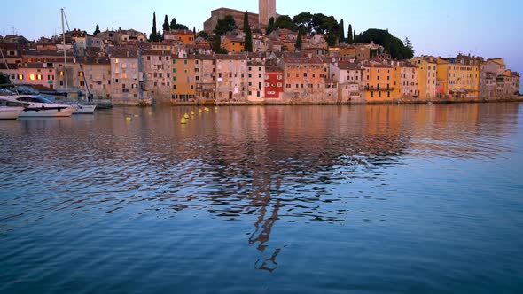 Rovinj  Croatia  Beautiful Cityscape Skyline