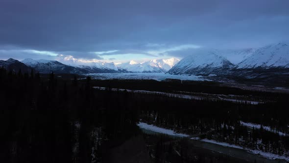 Matanuska Glacier Mountains and Forest