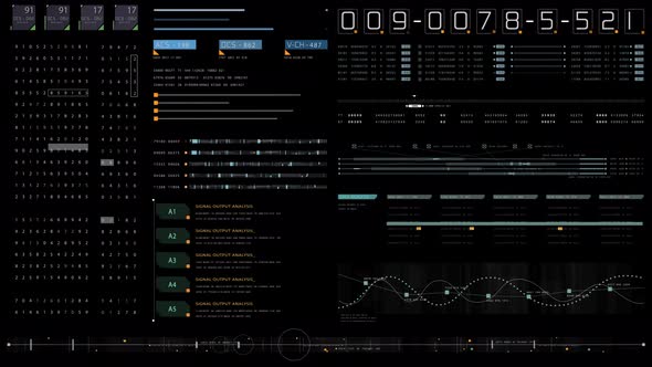 Futuristic User Interface Head Up Display Screen Elements 02