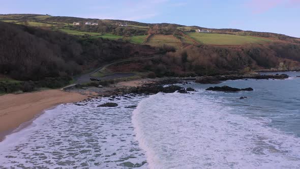 Aerial View Kinnagoe Bay County Donegal Ireland
