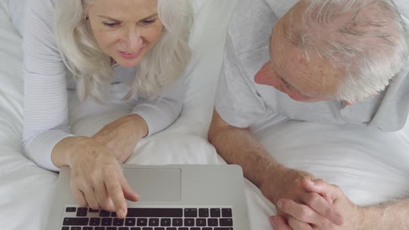 Senior couple at home