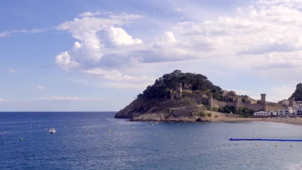 Tossa De Mar Village and Castle Timelapse