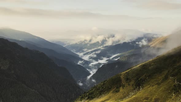 Mountains at sunset