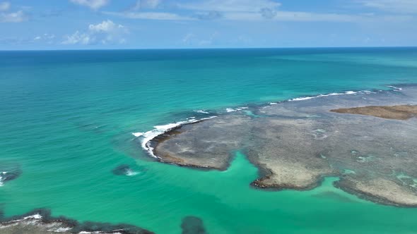 Patacho beach at Sao Miguel dos Milagres Alagoas Brazil.