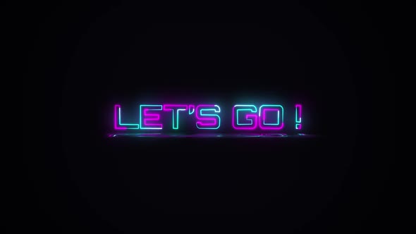 Let's Go Text Animation